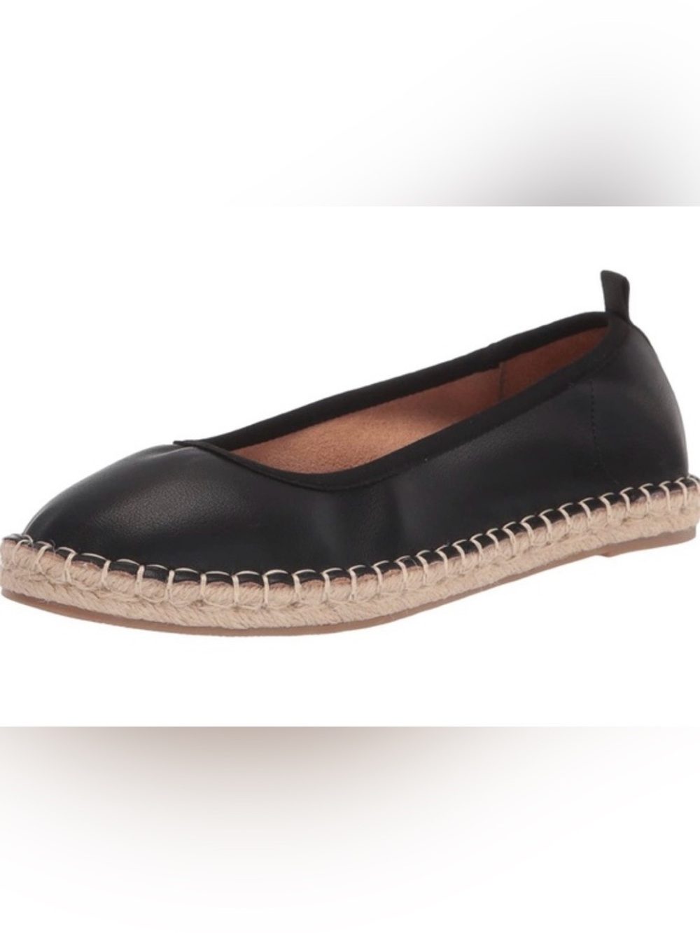 Amazon Essentials Black Espadrille Ballet Flat